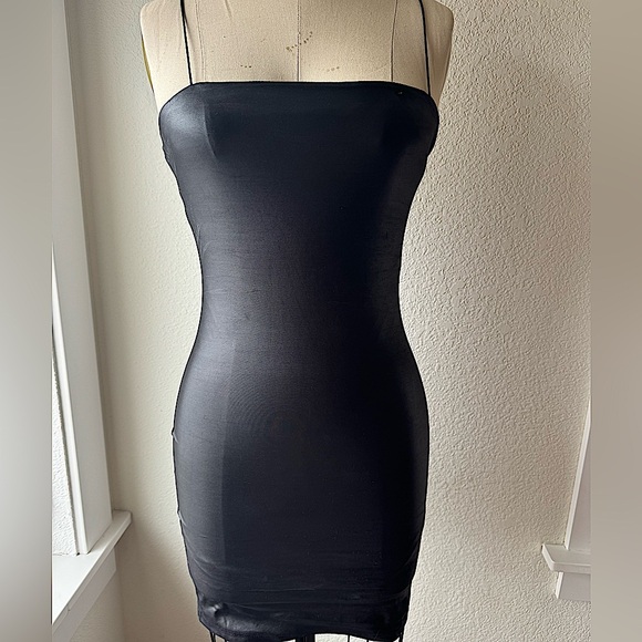 Fashion Nova Dresses & Skirts - NWOT Black Leather Mini Dress FashionNova